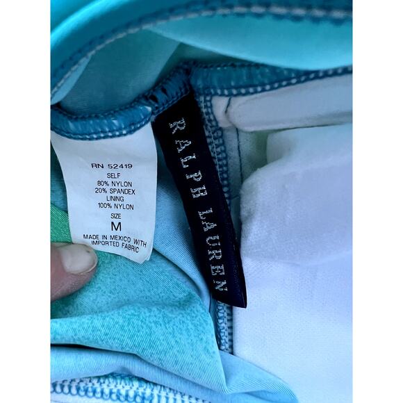 Ralph Lauren blue yellow takini bikini size S - Picture 4 of 5